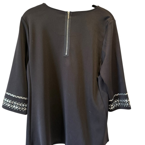 🎉 Alfani Black Embellished Tunic Top – Size M | NYE Ready ✨ - Picture 3 of 5